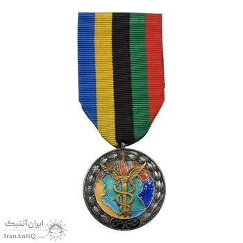 نشان کوشش پزشکی - با روبان - EF - محمد رضا شاه