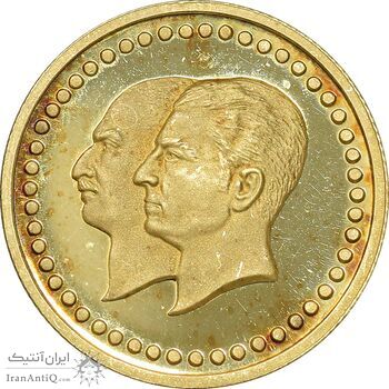 مدال طلا 2.5 گرمی بانک ملی - PF64 - محمد رضا شاه
