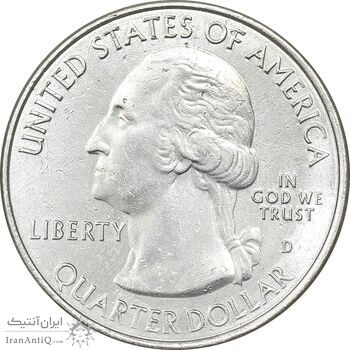 سکه کوارتر دلار 2015D ساراتوگا - AU - آمریکا