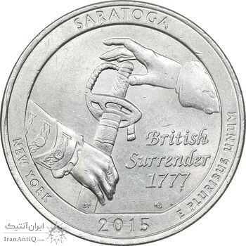 سکه کوارتر دلار 2015P ساراتوگا - AU - آمریکا
