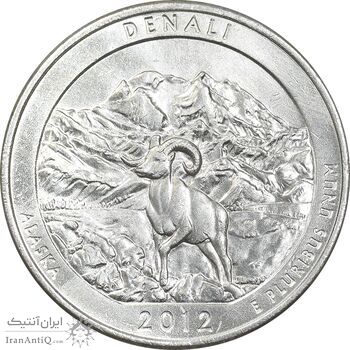 سکه کوارتر دلار 2012P دنالی - AU - آمریکا