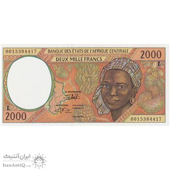 اسکناس 2000 فرانک 2000 - تک - UNC65 - آفریقای مرکزی (گابن)