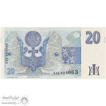 اسکناس 20 کرون 1994 جمهوری - تک - UNC64 - جمهوری چک