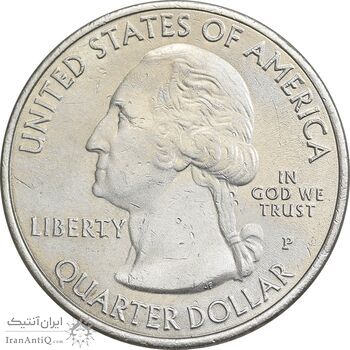 سکه کوارتر دلار 2014P پارک ملی تل‌ماسه‌های بزرگ - AU58 - آمریکا