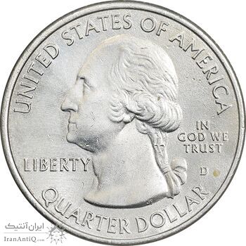 سکه کوارتر دلار 2013D کوه راشمور - AU - آمریکا