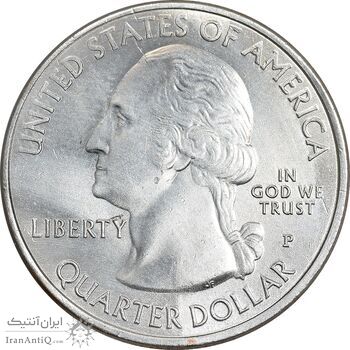 سکه کوارتر دلار 2018P ساحل دریاچه ملی راکس - AU - آمریکا