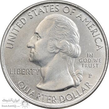 سکه کوارتر دلار 2020P پارک ملی آمریکن ساموا - AU - آمریکا