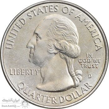 سکه کوارتر دلار 2020D پارک ملی آمریکن ساموا - AU - آمریکا