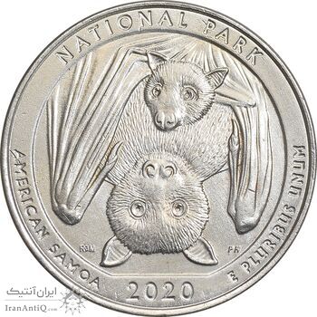 سکه کوارتر دلار 2020D پارک ملی آمریکن ساموا - AU - آمریکا