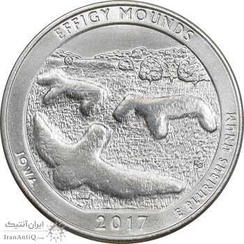 سکه کوارتر دلار 2017D بنای یادبود افیگی موندز - AU - آمریکا