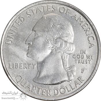 سکه کوارتر دلار 2014P کوه های دودی - AU - آمریکا