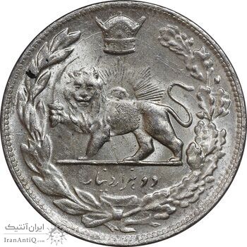 سکه 2000 دینار 1308 تصویری - MS62 - رضا شاه