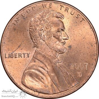 سکه 1 سنت 2007D لینکلن - MS63 - آمریکا