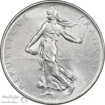 سکه 1 فرانک 1972 جمهوری پنجم - MS62 - فرانسه