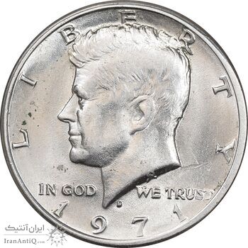سکه نیم دلار 1971 کندی - MS62 - آمریکا