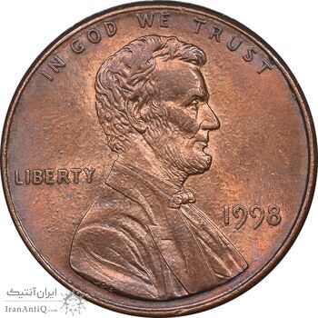 سکه 1 سنت 1998 لینکلن - MS62 - آمریکا