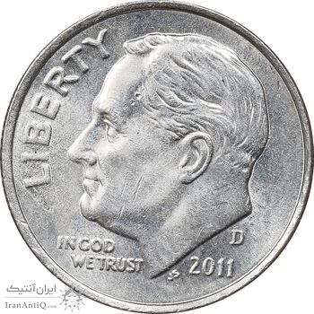 سکه 1 دایم 2011D روزولت - MS61 - آمریکا سکه 1 دایم 2011D روزولت - MS61 - آمریکا