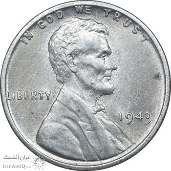 سکه 1 سنت 1943 لینکلن - MS62 - آمریکا
