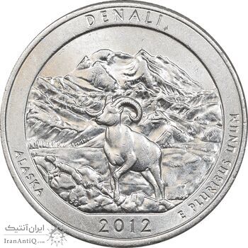 سکه کوارتر دلار 2012D - دنالی - AU58 - آمریکا