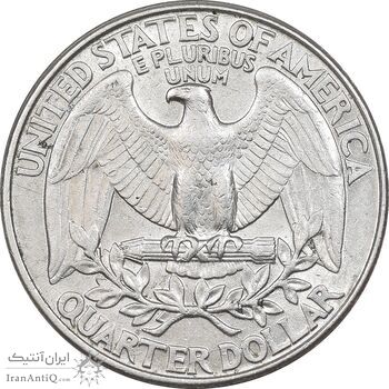 سکه کوارتر دلار 1996P واشنگتن - AU58 - آمریکا