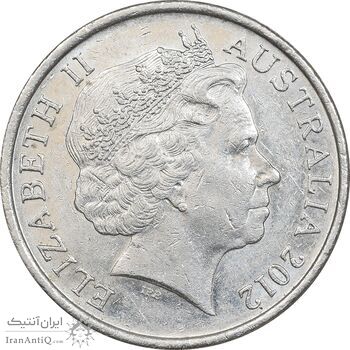 سکه 10 سنت 2012 الیزابت دوم - AU55 - استرالیا سکه 10 سنت 2012 الیزابت دوم - AU55 - استرالیا