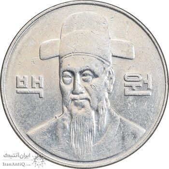 سکه 100 وون 2004 جمهوری - AU55 - کره جنوبی