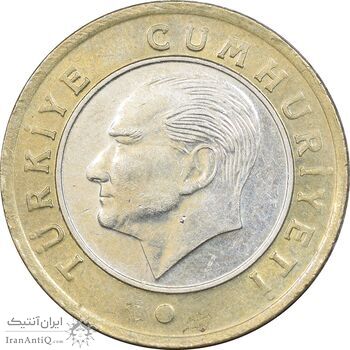 سکه 1 لیر 2016 جمهوری - AU55 - ترکیه