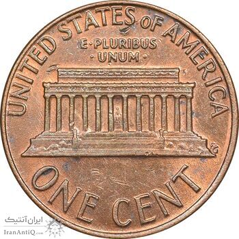 سکه 1 سنت 1975D لینکلن - AU50 - آمریکا