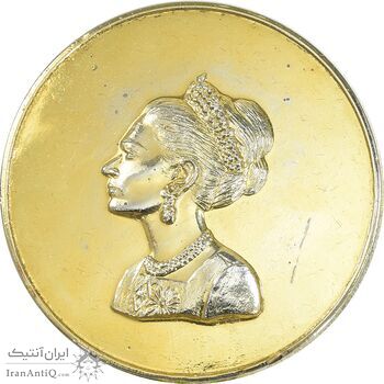 مدال برنز یادبود فدراسیون ورزشهای ناشنوایان ایران - با جعبه فابریک - UNC - محمد رضا شاه