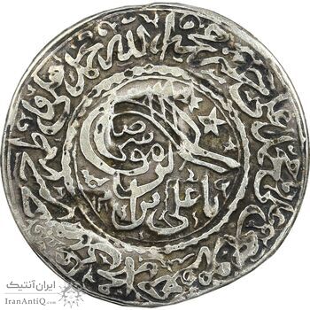 سکه پولکی نقره امام رضا (ع) - VF - قاجار