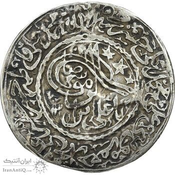 سکه پولکی نقره امام رضا (ع) - VF - قاجار