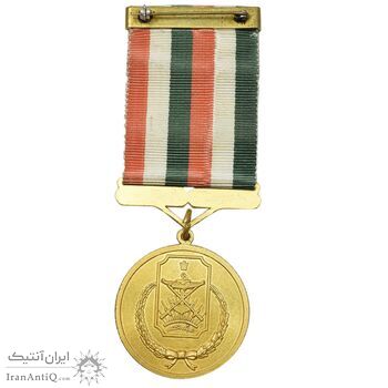مدال آویز ستاد ارتشتاران (کماندار) طلایی - MS61 - محمدرضا شاه