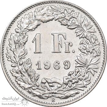 سکه 1 فرانک 1969 دولت فدرال - MS62 - سوئیس سکه 1 فرانک 1969 دولت فدرال - MS62 - سوئیس