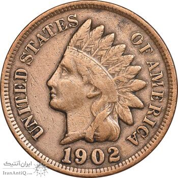 سکه 1 سنت 1902 سرخپوستی - EF45 - آمریکا سکه 1 سنت 1902 سرخپوستی - EF45 - آمریکا