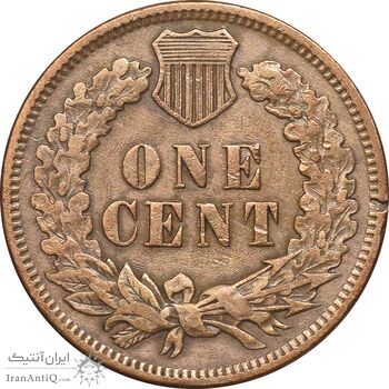 سکه 1 سنت 1907 سرخپوستی - EF45 - آمریکا