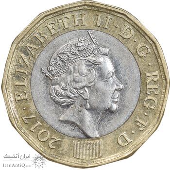 سکه 1 پوند 2017 الیزابت دوم - AU55 - انگلستان سکه 1 پوند 2017 الیزابت دوم - AU55 - انگلستان