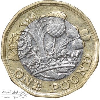 سکه 1 پوند 2017 الیزابت دوم - AU55 - انگلستان سکه 1 پوند 2017 الیزابت دوم - AU55 - انگلستان
