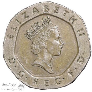 سکه 20 پنس 1993 الیزابت دوم - EF45 - انگلستان