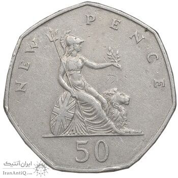 سکه 50 نیو پنس 1969 الیزابت دوم - EF45 - انگلستان