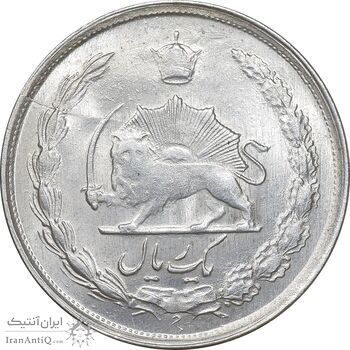سکه 1 ریال 1329 نقره - MS63 - محمد رضا شاه