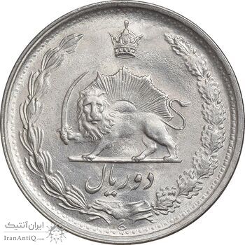 سکه 2 ریال 1344 - MS62 - محمد رضا شاه سکه 2 ریال 1344 - MS62 - محمد رضا شاه