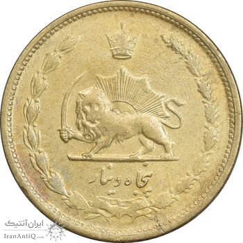 سکه 50 دینار 1332 برنز - ضخیم - AU58 - محمد رضا شاه