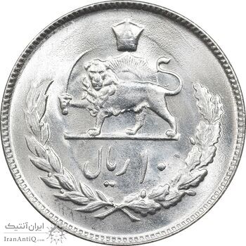 سکه 10 ریال 1354 - MS63 - محمد رضا شاه سکه 10 ریال 1354 - MS63 - محمد رضا شاه