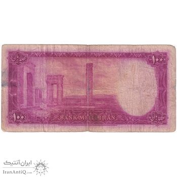 اسکناس 100 ریال سری سوم - تک - F15 - محمد رضا شاه