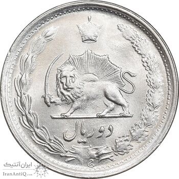 سکه 2 ریال 1342 - MS63 - محمد رضا شاه