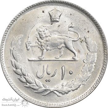 سکه 10 ریال 1353 - MS62 - محمد رضا شاه سکه 10 ریال 1353 - MS62 - محمد رضا شاه
