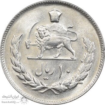 سکه 10 ریال 1353 - MS61 - محمد رضا شاه
