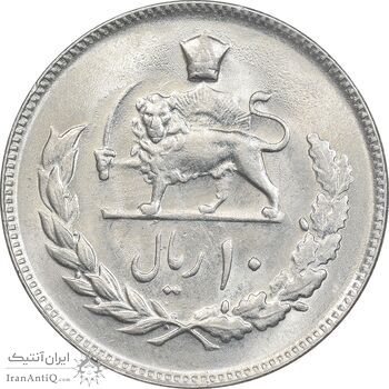 سکه 10 ریال 1353 - AU58 - محمد رضا شاه سکه 10 ریال 1353 - AU58 - محمد رضا شاه