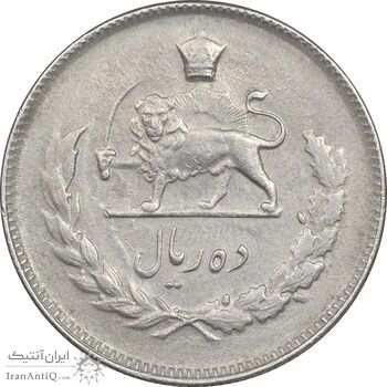 سکه 10 ریال 1352 - حروفی - EF40 - محمد رضا شاه سکه 10 ریال 1352 - حروفی - EF40 - محمد رضا شاه