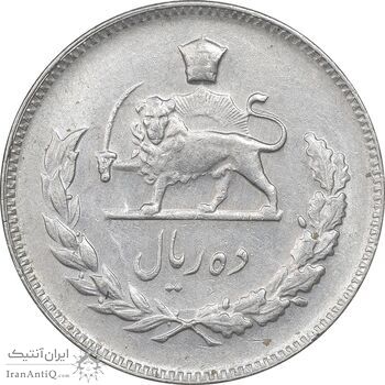 سکه 10 ریال 1350 - AU55 - محمد رضا شاه سکه 10 ریال 1350 - AU55 - محمد رضا شاه